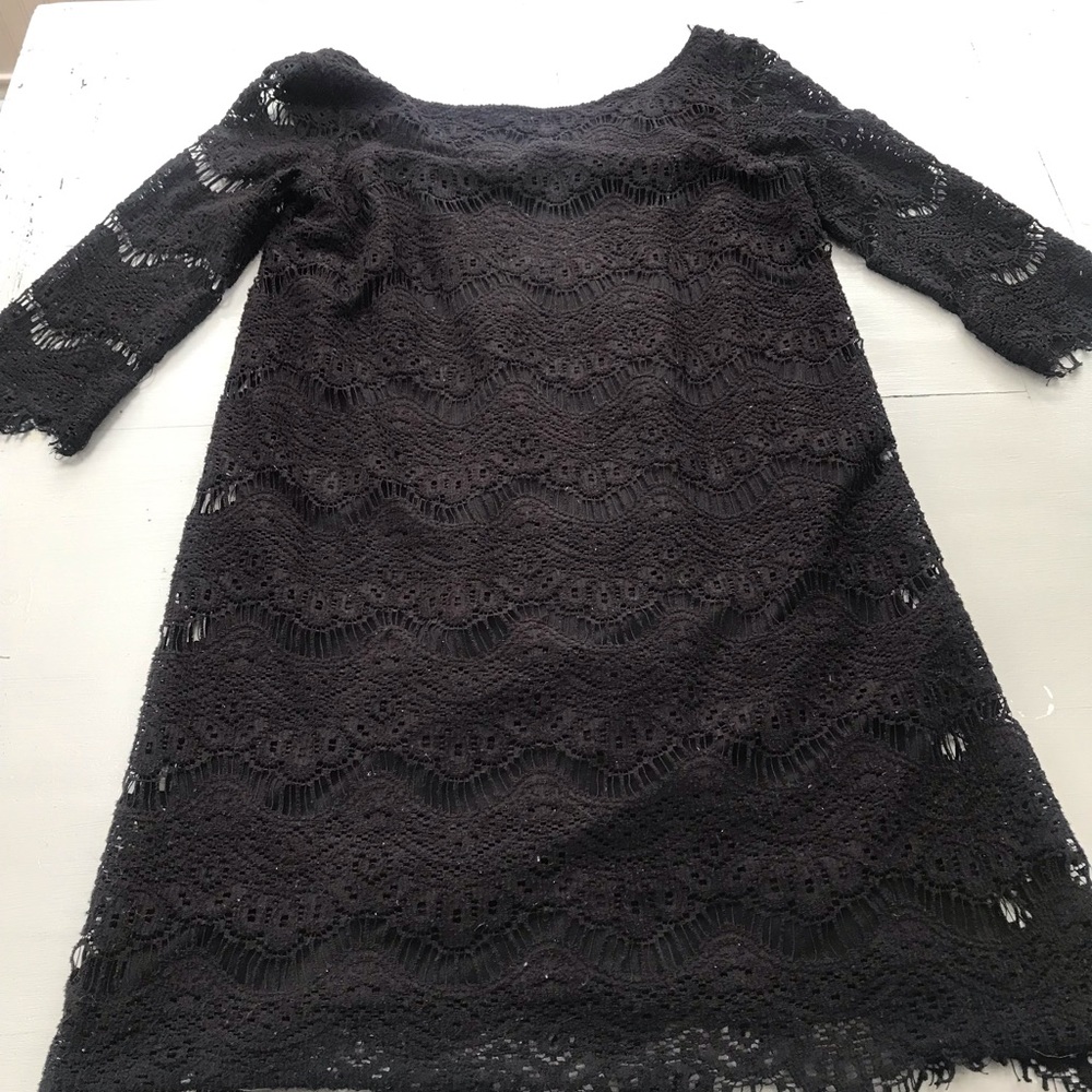Zara Collection black lace dress size large
